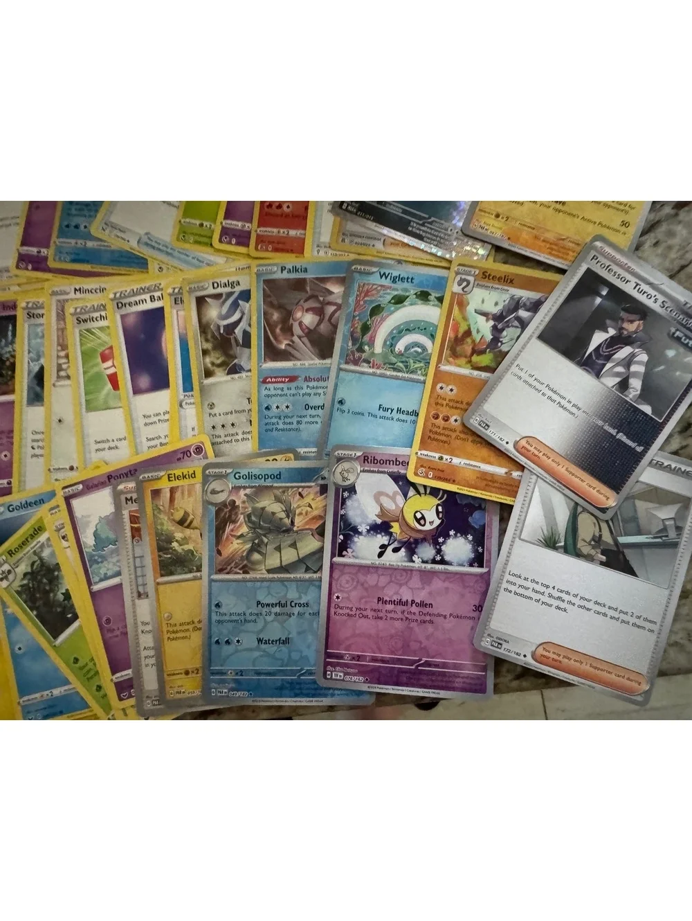 Lot of 40+ pokemon cards storage unit find